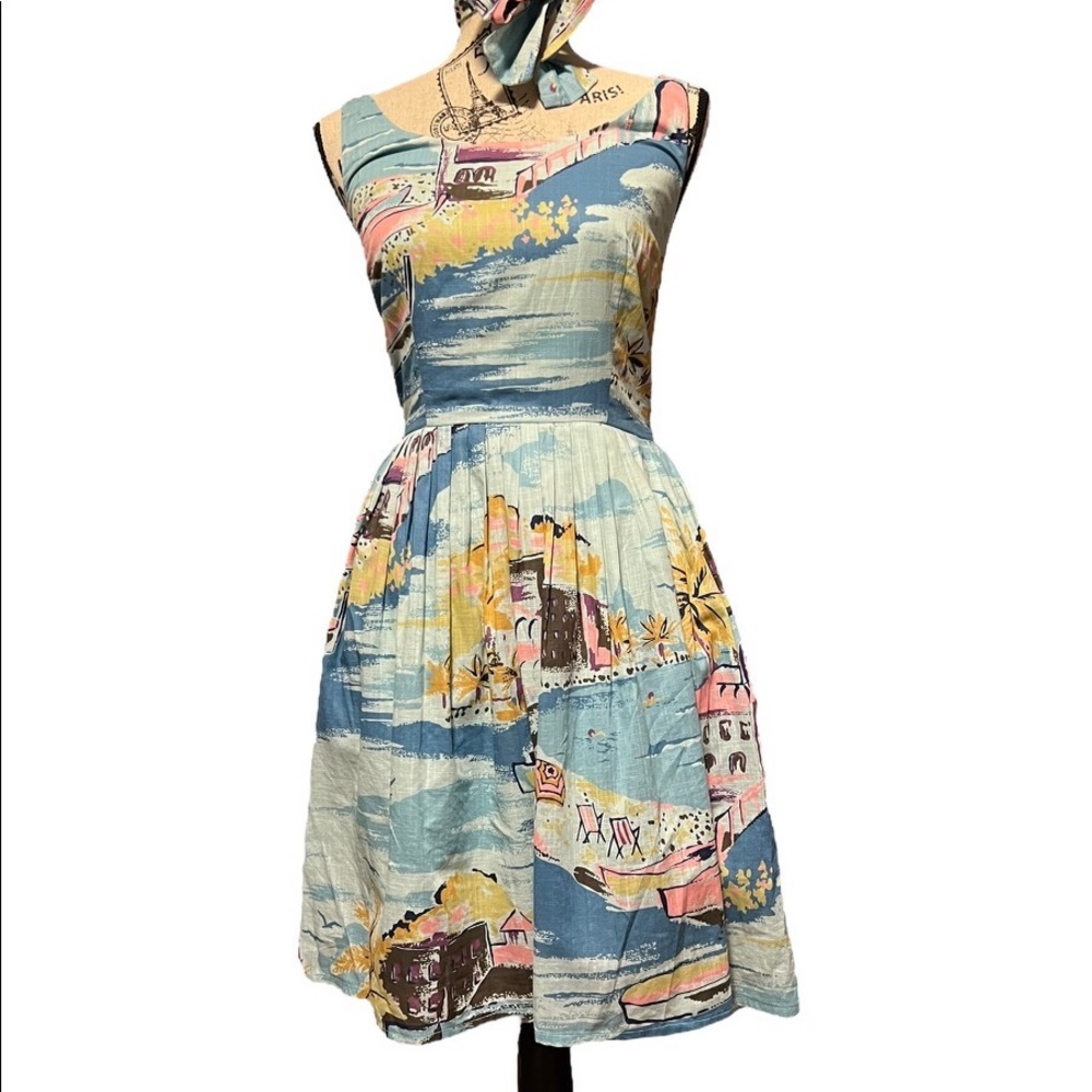 Boden Dress in French Riviera Pattern— women’s 6